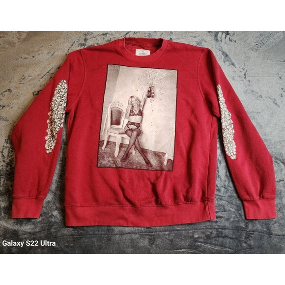 Return To Sender Sweatshirt Mens Size L Mens Faded Red - Picture 1 of 7